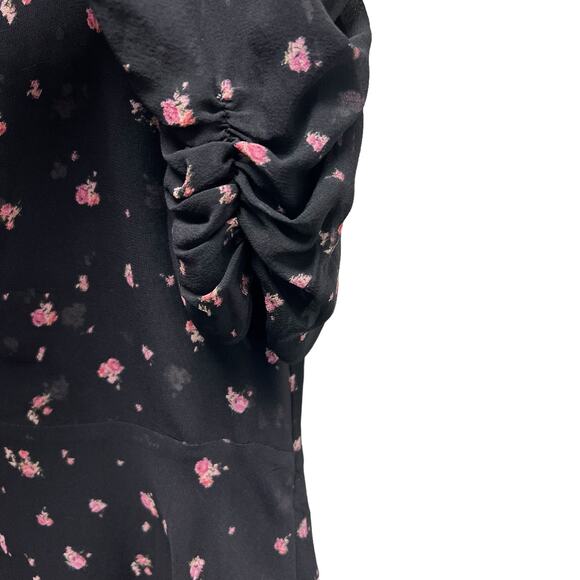 LoveShackFancy Cora Dress in Floral Black Women’s Size Small - Picture 6 of 12